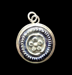 Zilver hanger met westerwals steengoed 1