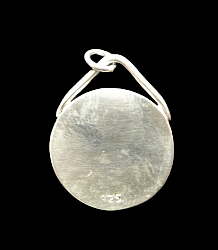 Zilver hanger met westerwals steengoed 2