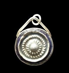 Zilver hanger met westerwals steengoed 4