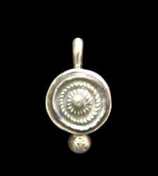 Zilver hanger met westerwals steengoed 7