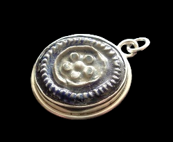 Zilver hanger met westerwals steengoed 9